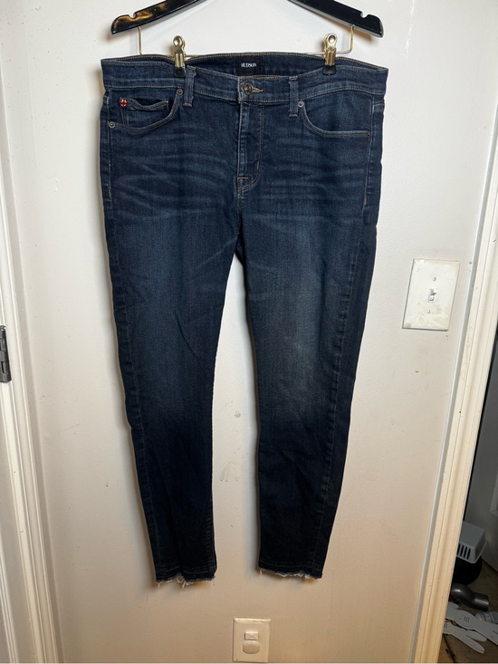 Hudson Jeans Denim - Hudson Krista Ankle Super Skinny with Raw Hem Dark Wash Jeans size 32